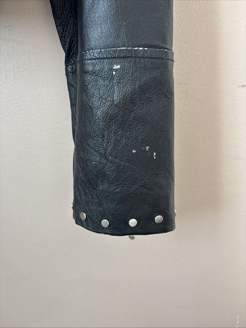 The Who x Wilsons Leather Jacket Womens M Black Studded Moto Biker Rock - Picture 7 of 15
